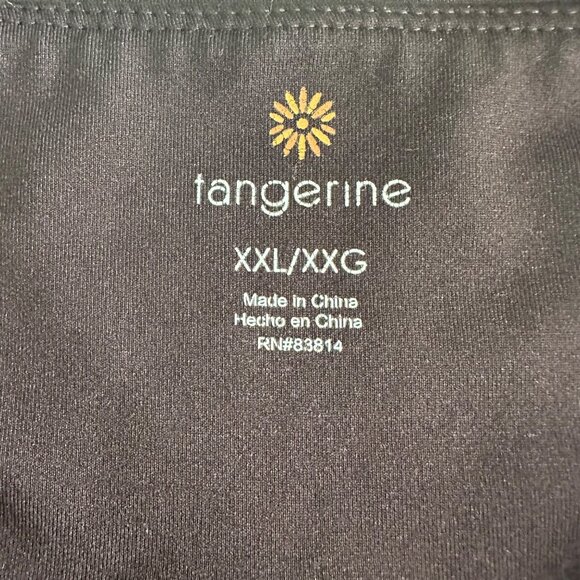 Tangerine Womens XXL Plum High-Waisted Leggings W/Ruched Side Details Stretchy F - Picture 3 of 10